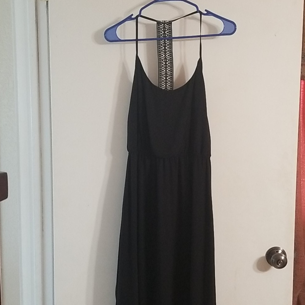 Black maxi dress